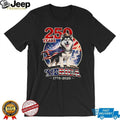 Husky Dog 250 Years Merica Patriotic Flag Cape T Shirt