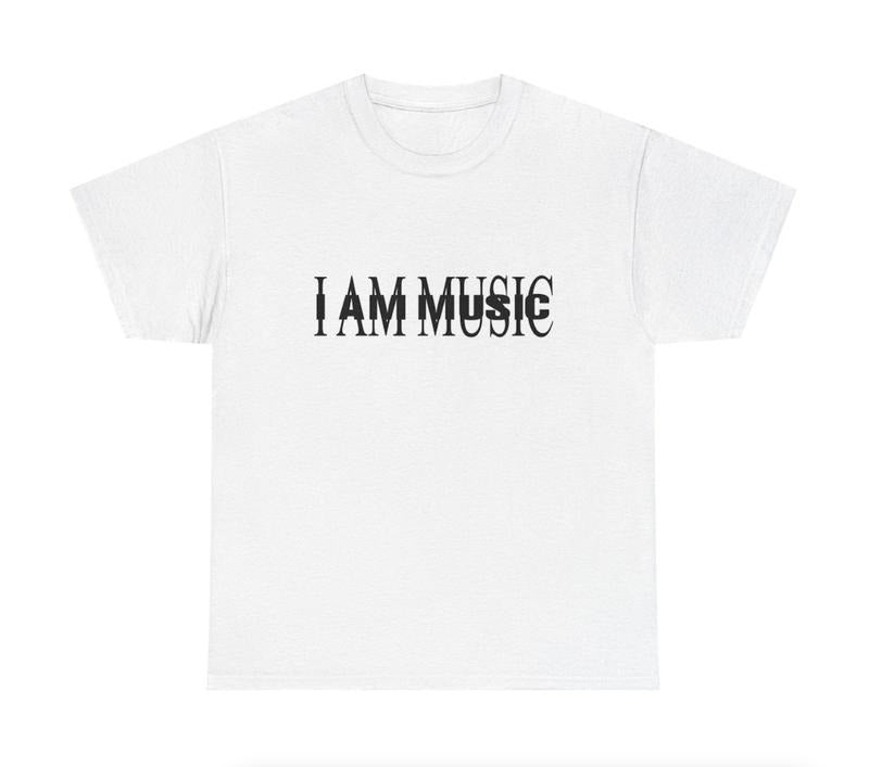 I AM MUSIC album T-shirt Womenswear Comfort Top Shortsleeve Casual