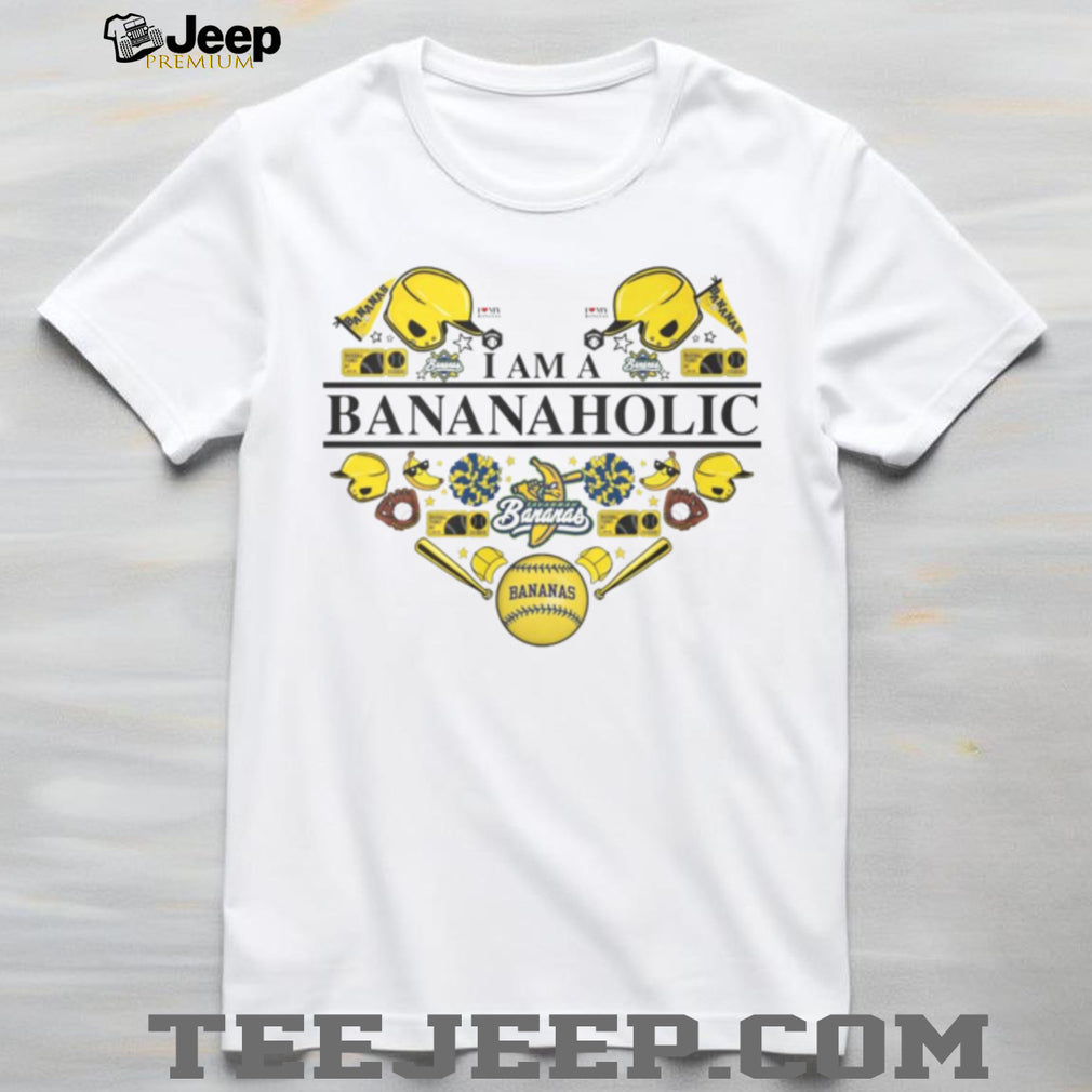 I Am A Bananaholic Heart Baseball Gear Savannah Fan T Shirt