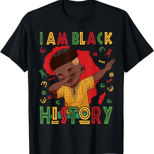 I Am Black History Boy Black History Month T-Shirt | Unisex cotton tee Gifts, Crewneck