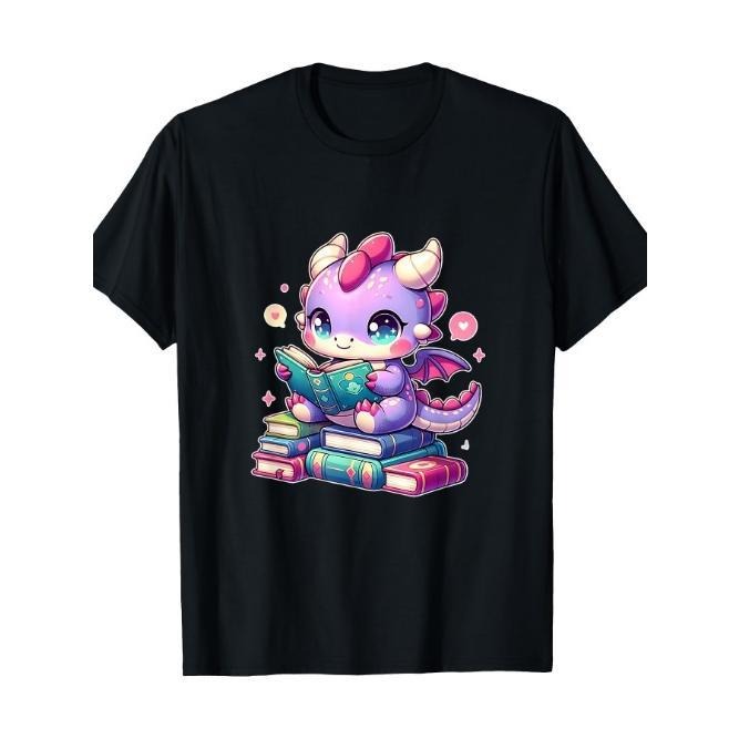 I Am The Book Dragon Bookworm Reading Book Lover T-Shirt Made in USA