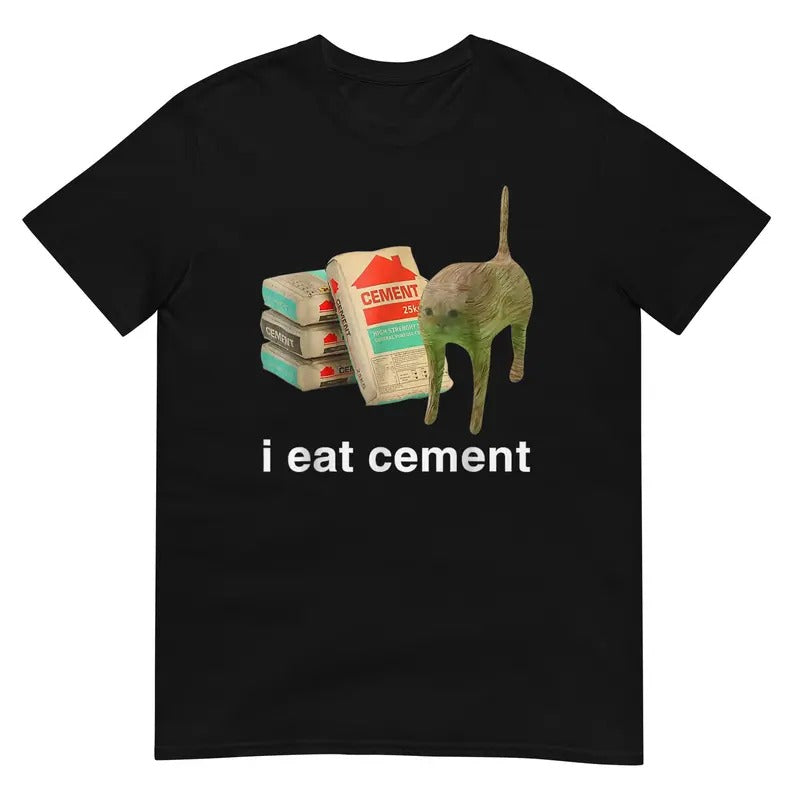 I Eat Cement Cursed Cat Shirt Hoodie, Sweatshirt | WearSparks.com