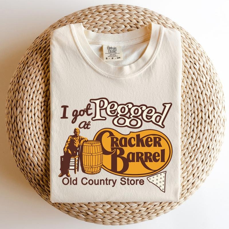 I Got Pegged At Cracker Barrel, Funny, Comfort Colors Tshirt Hoodie, Sweatshirt | WearSparks.com