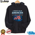 I Identify As An American 250 Years Of Freedom Lightning Flag T shirt
