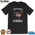 I Just Trust My Instincts American Flag Hooded Wolf Graphic T Shirt