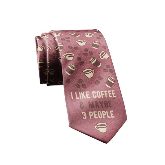 I Like Coffee And Maybe 3 People Necktie Novelty Ties for Men Coffee Funny Ties for Guys Funny Ties T-Shirts, Hoodie,...