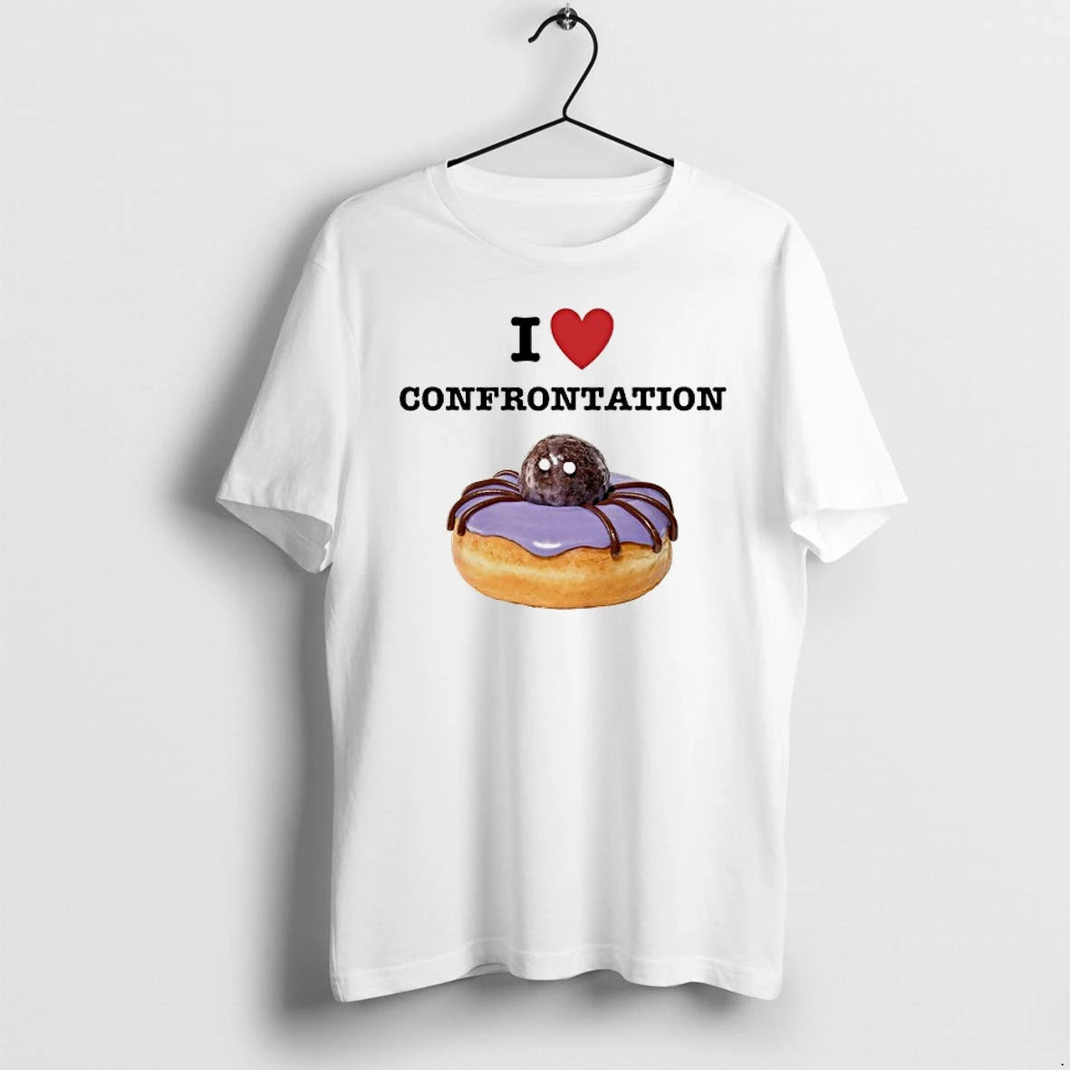 I Love Confrontation Spider Donut Funny Food Tshirts Sweater