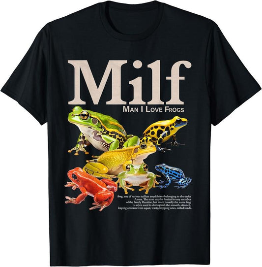 I Love Frogs Shirt Adult Humor Saying Men Women T-Shirt | Unisex Cotton Tee, Short Sleeve, Size S-5XL