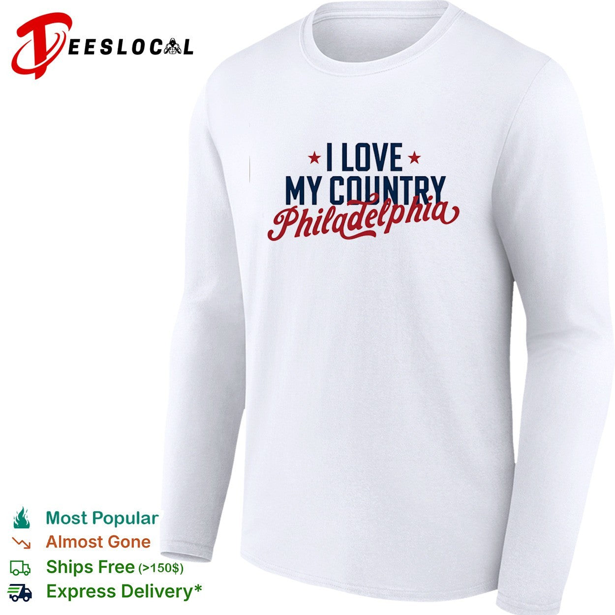 I Love My Country Philadelphia basic shirt