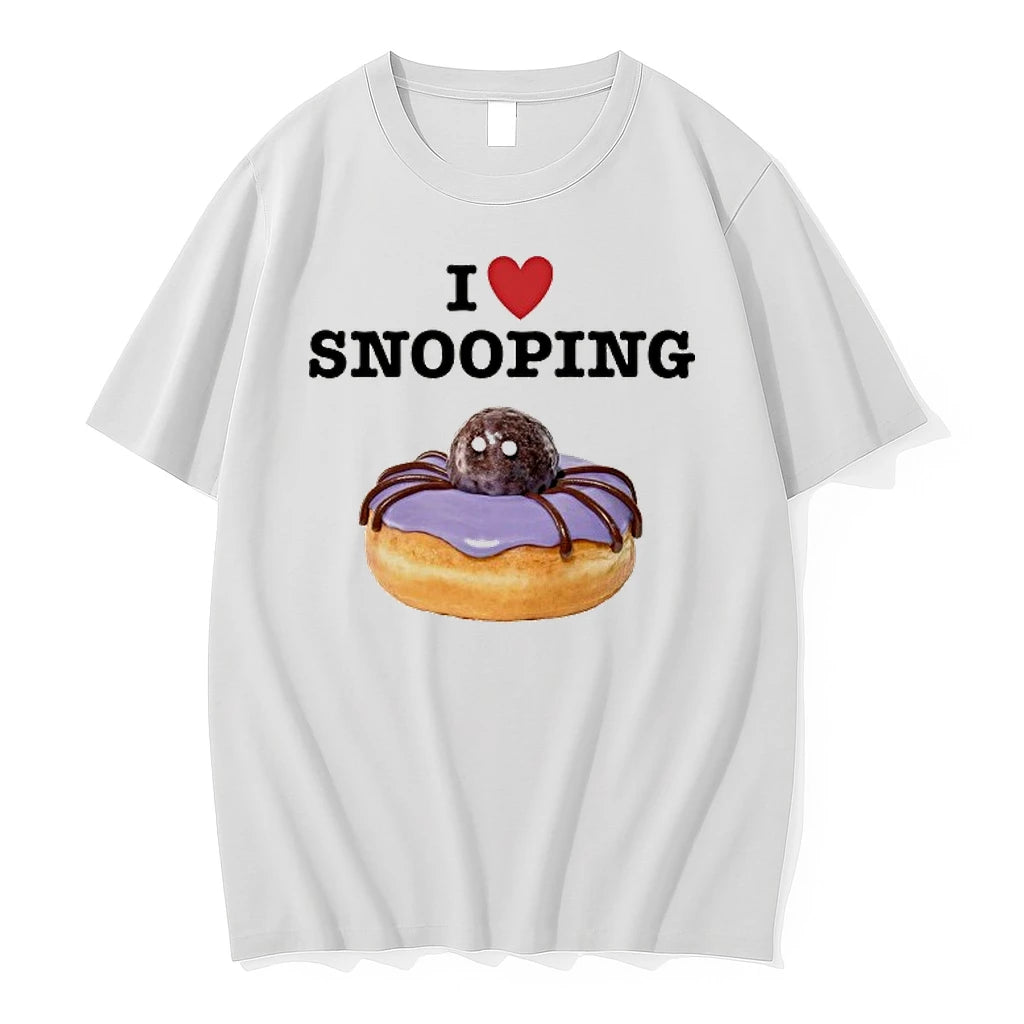 I Love Snooping Spider Donut Halloween Treat Tshirts Sweater