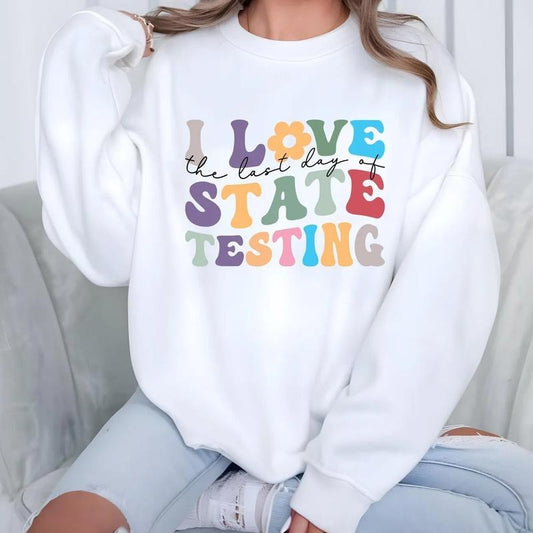 I Love State Testing Shirt, Funny Teacher Shirt, Standardized Test Humor Shirt, Teacher Appreciation Gift, Teacher...