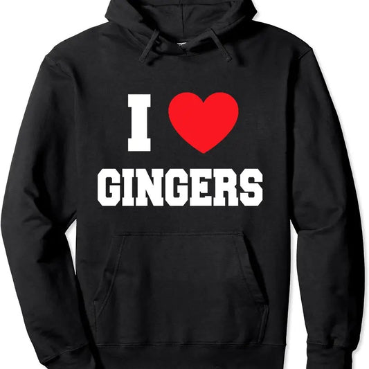 I Love gingers Hoodie | Unisex Hooded Sweatshirt