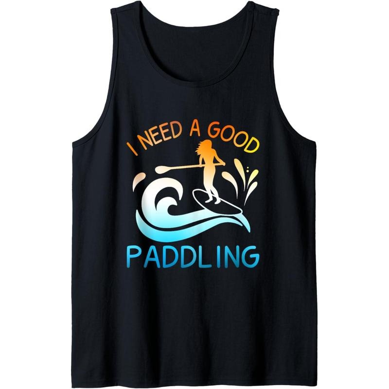 I Need a Good Paddling Paddleboard SUP Tank Top MADE IN USAstyle{n002}2