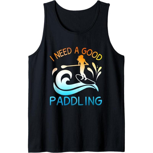 I Need a Good Paddling Paddleboard SUP Tank Top MADE IN USAstyle{n002}2
