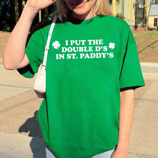 I Put The Double D's In St. Paddy's Day Comfort Color Shirt, Funny Saint Patricks Day Shirt, Kiss Me I'm Irish, Lucky St Paddy's Day Shirt