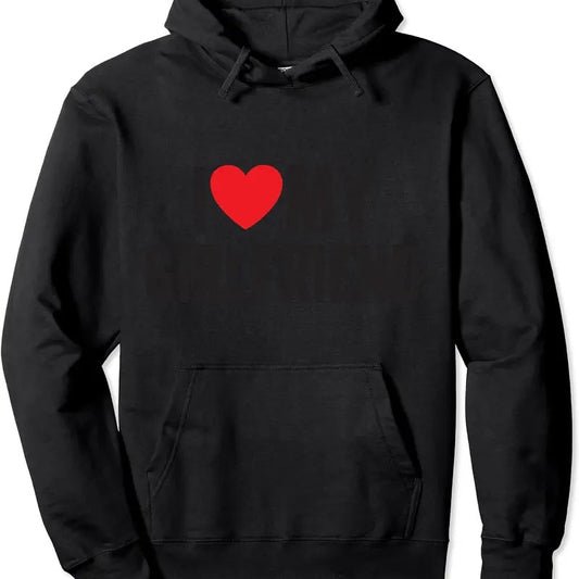 I Red Heart My Girlfriend GF - I Love My Girlfriend Hoodie | Unisex Hooded Sweatshirt