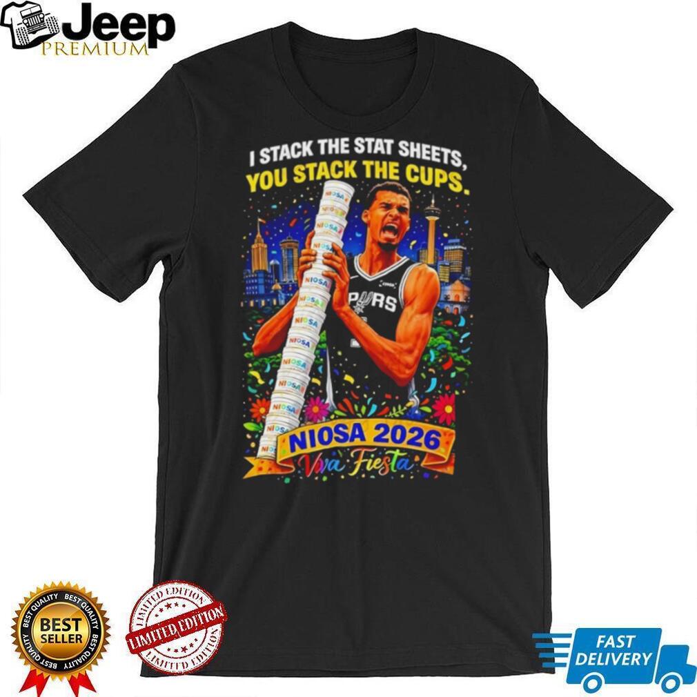 I Stack The Stat Sheets NIOSA 2026 Viva Fiesta Spurs T Shirt