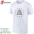 I have my dad’s last name but no dad skull shirt