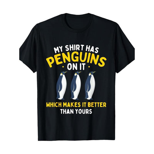 I have penguins on my shirt - Penguin Lover Birder T-shirt Made in USA