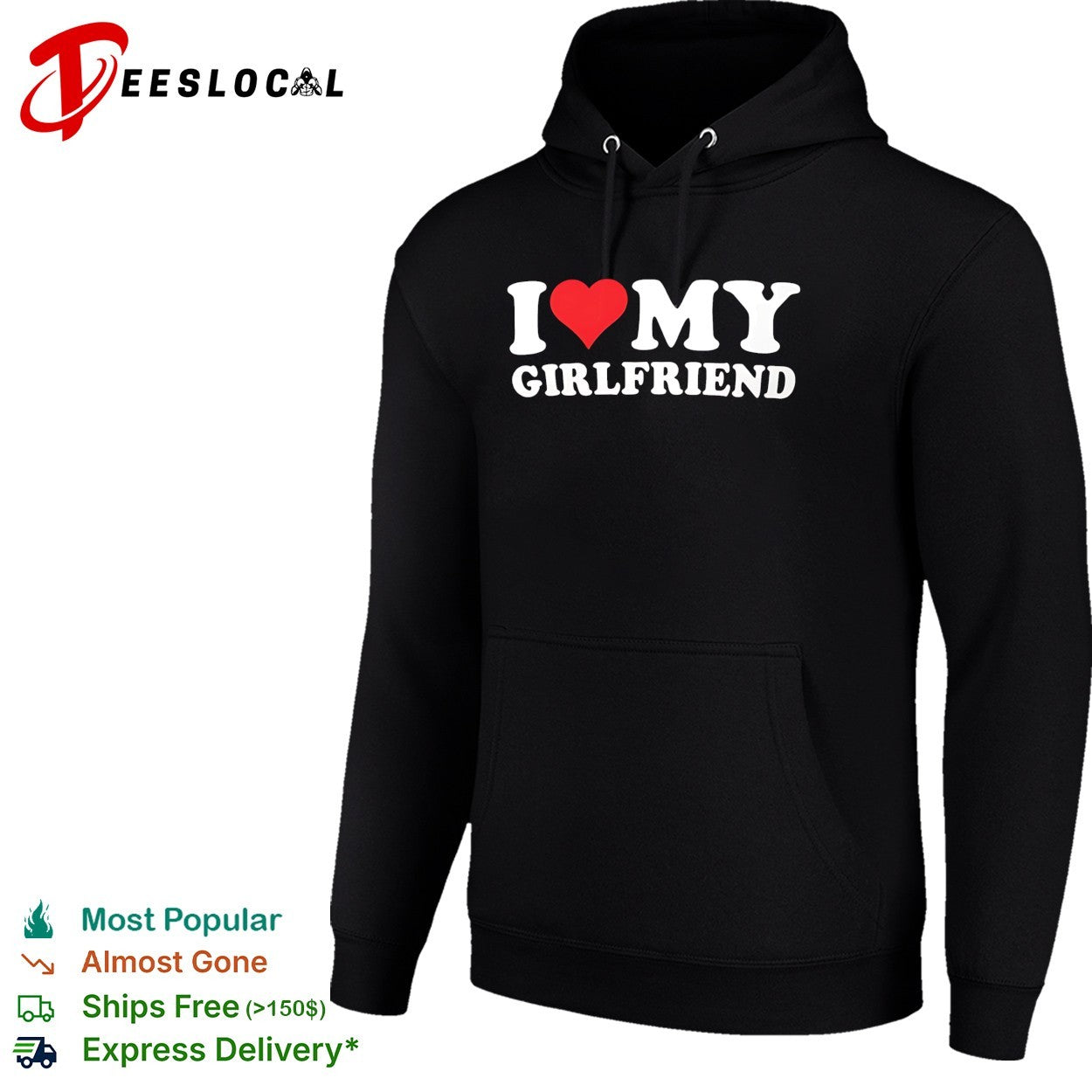 I love my girlfriend heart shirt