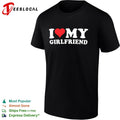 I love my girlfriend heart shirt