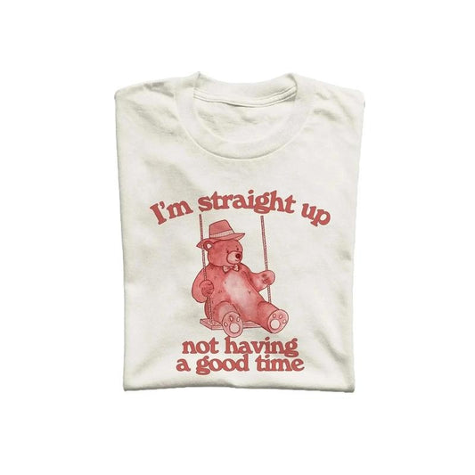 I'm Not Having A Good Time Unisex T Shirt, Vintage Drawing Tee, Weird T-Shirt, Graphic Tee