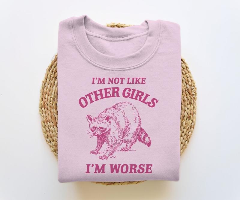 I'm Not Like Other Girls, Funny Sweatshirt, Raccoon Crewneck, Trash Panda  T-shirt, sweater and Hoodie