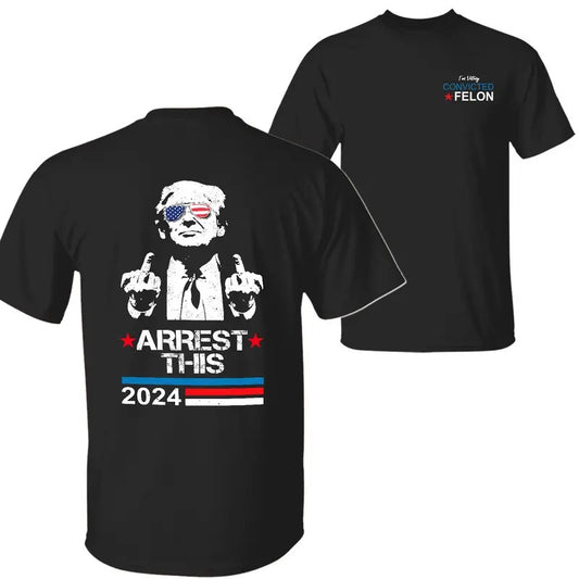I'm Voting for the Outlaw and the Hillbilly 2024 T-Shirt, Trump Vance 2024, Take America Back, Trump Shirt, Trump Shirts for Sale, 2 Sided Graphic Printed Unisex Classic Comfort Cotton T-Shirts in all Sizes all Colors for Men for Women