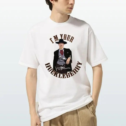 I'm Your Huckleberry' Val Kilmer Tombstone Graphic Tee  Inspired  Unisex Cotton Shirt Streetwear Gift For Mother's Day