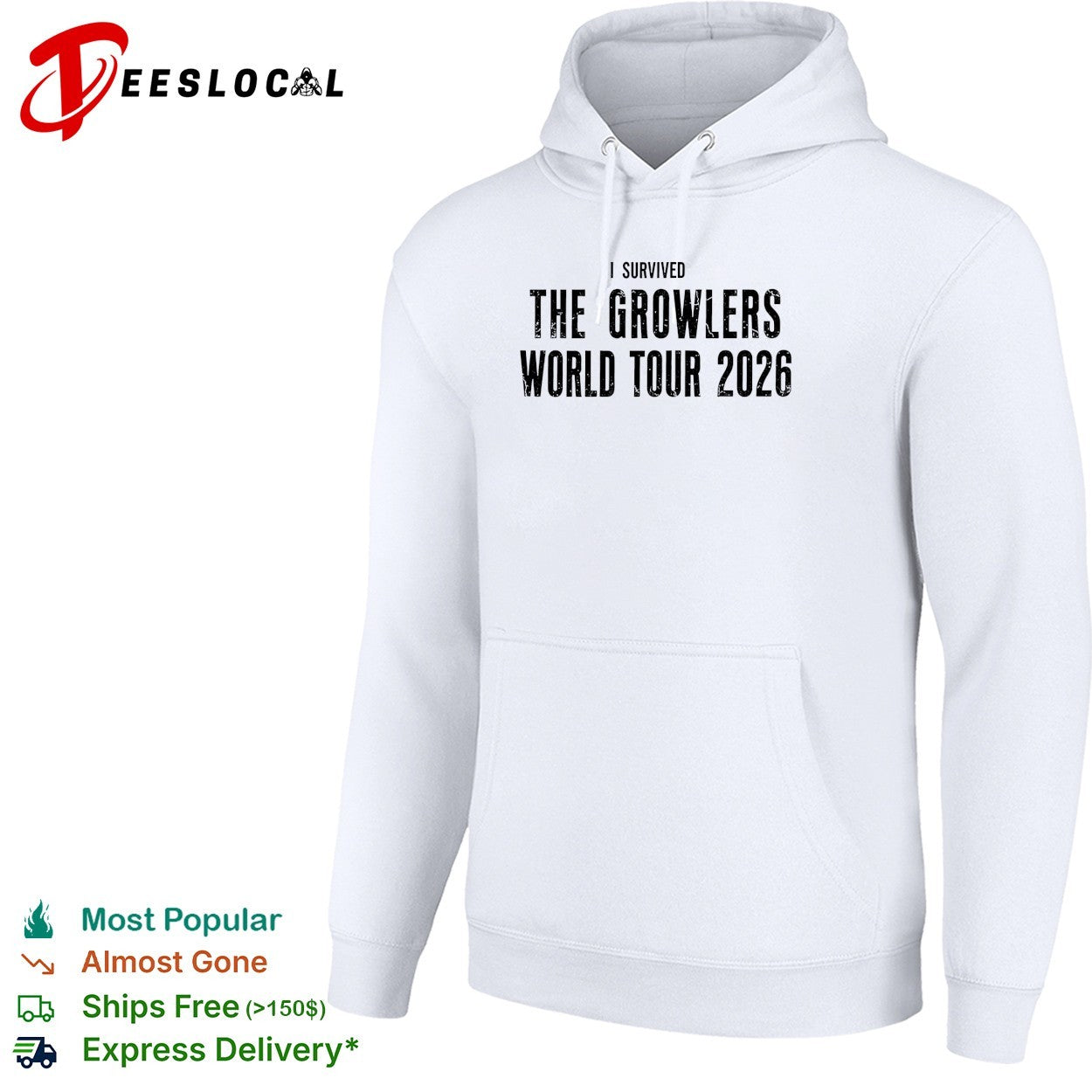 I survived The Growlers world tour 2026 shirt