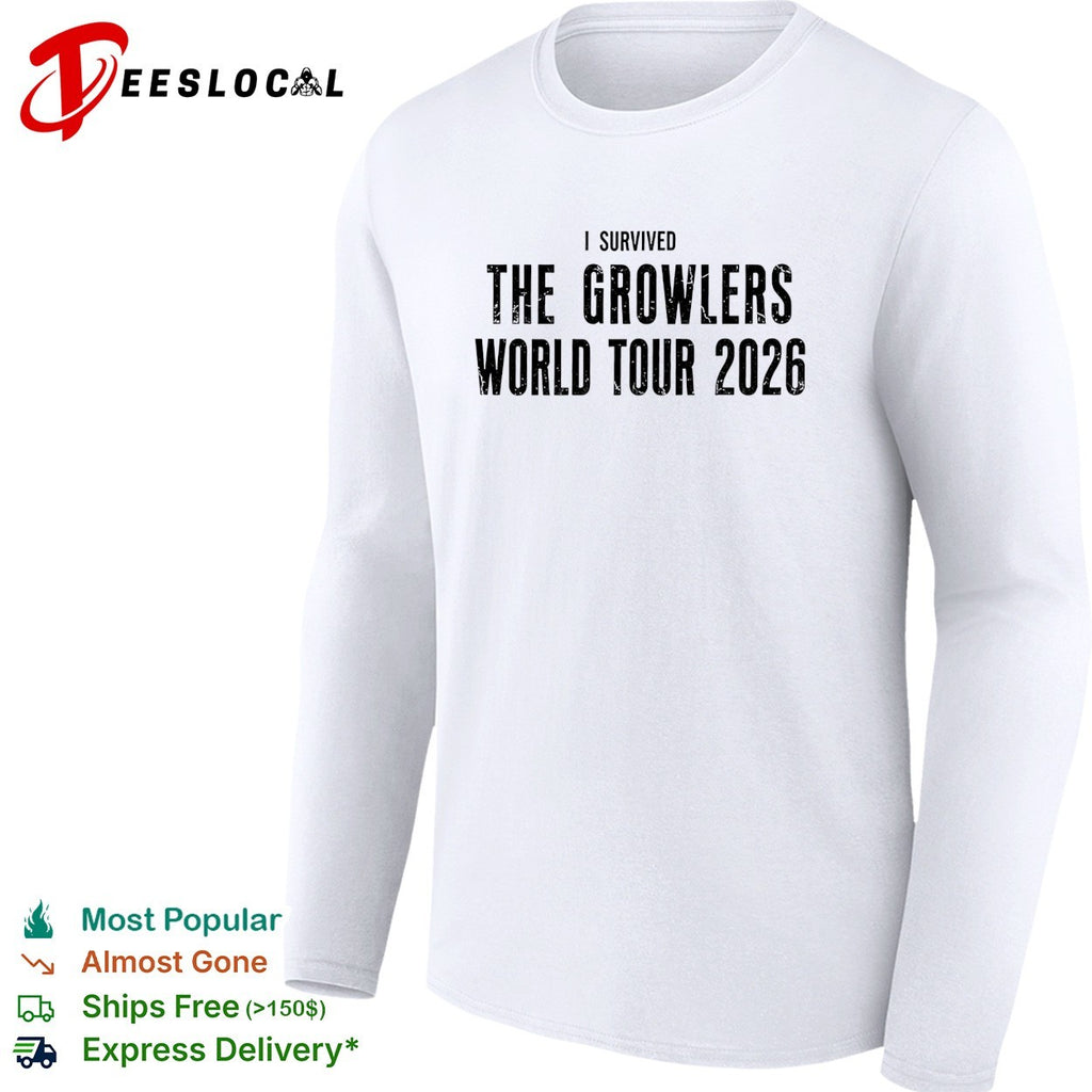 I survived The Growlers world tour 2026 shirt
