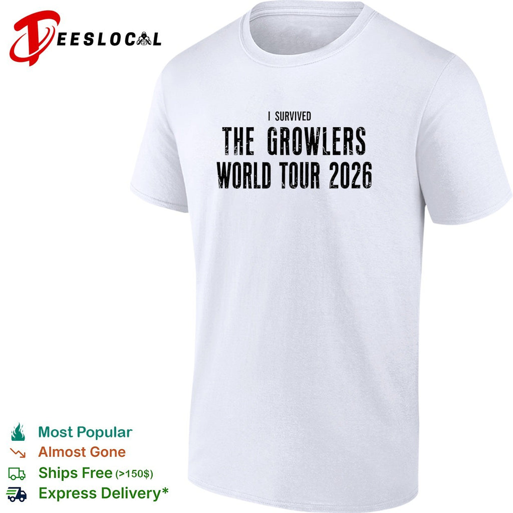 I survived The Growlers world tour 2026 shirt