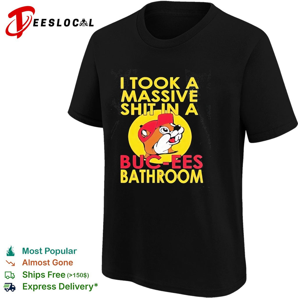 I took a massive shit in a Buc-ees bathroom beaver shirt