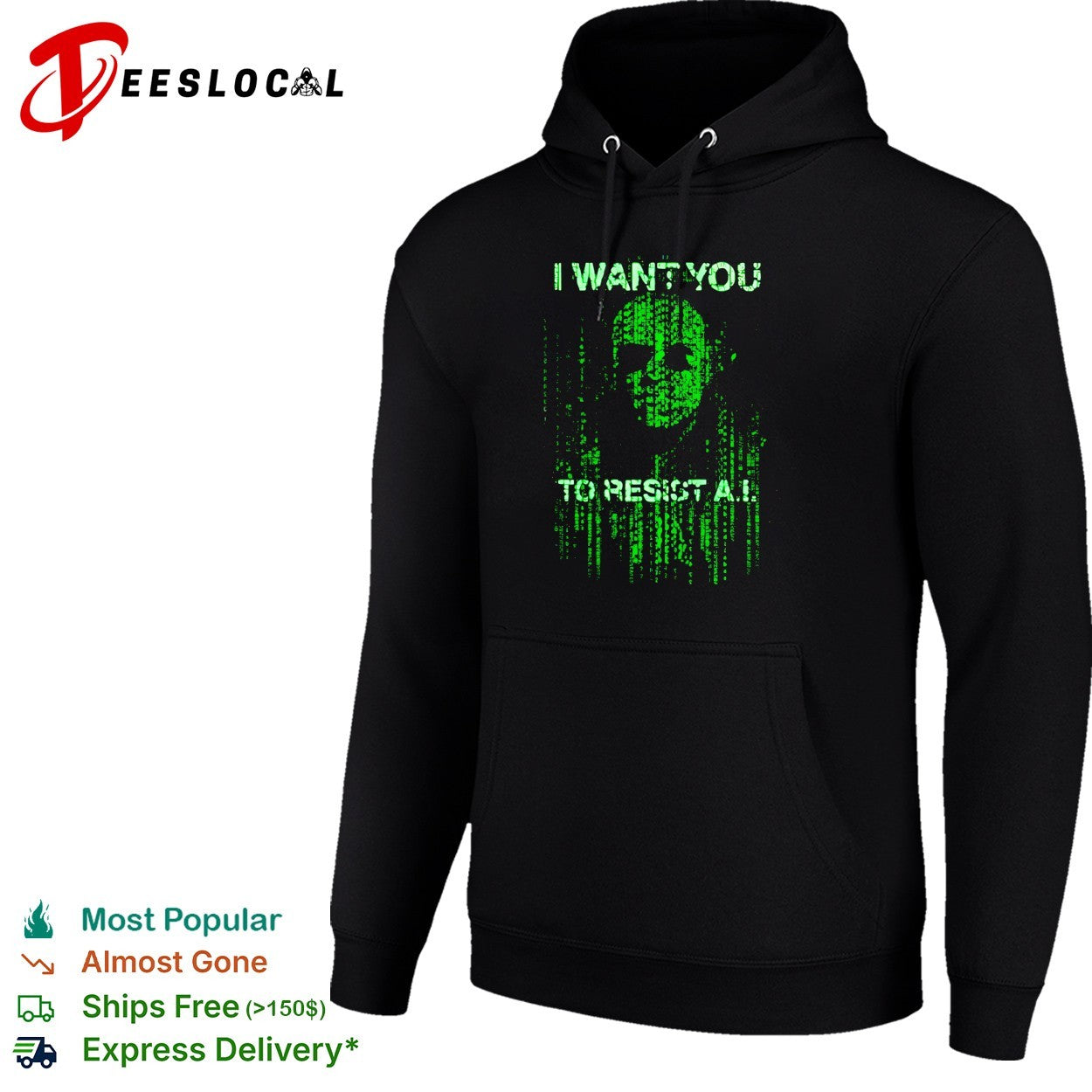 I want you to resist AI matrix skull shirt