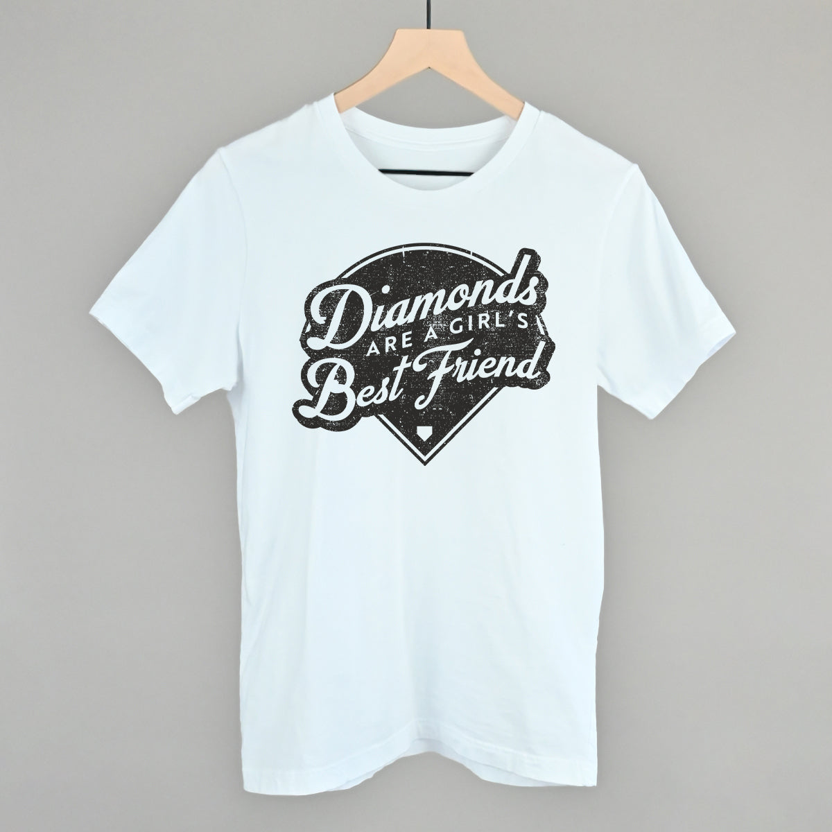 Diamonds Are A Girl's Best Friend (Vintage Script) T-Shirts, Hoodie, Sweatshirt | WearSparks.com (Image 5)