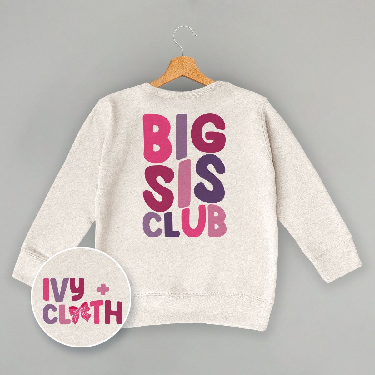 Big Sis Club (Kids Back Print) T-Shirts, Hoodie, Sweatshirt | WearSparks.com (Image 2)