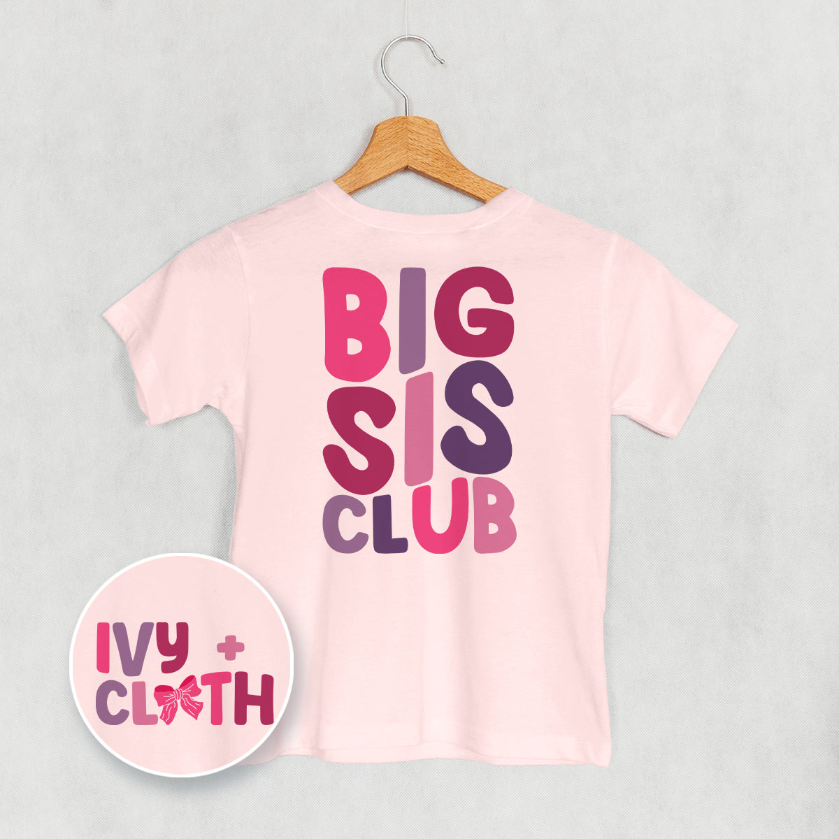 Big Sis Club (Kids Back Print) T-Shirts, Hoodie, Sweatshirt | WearSparks.com (Image 1)