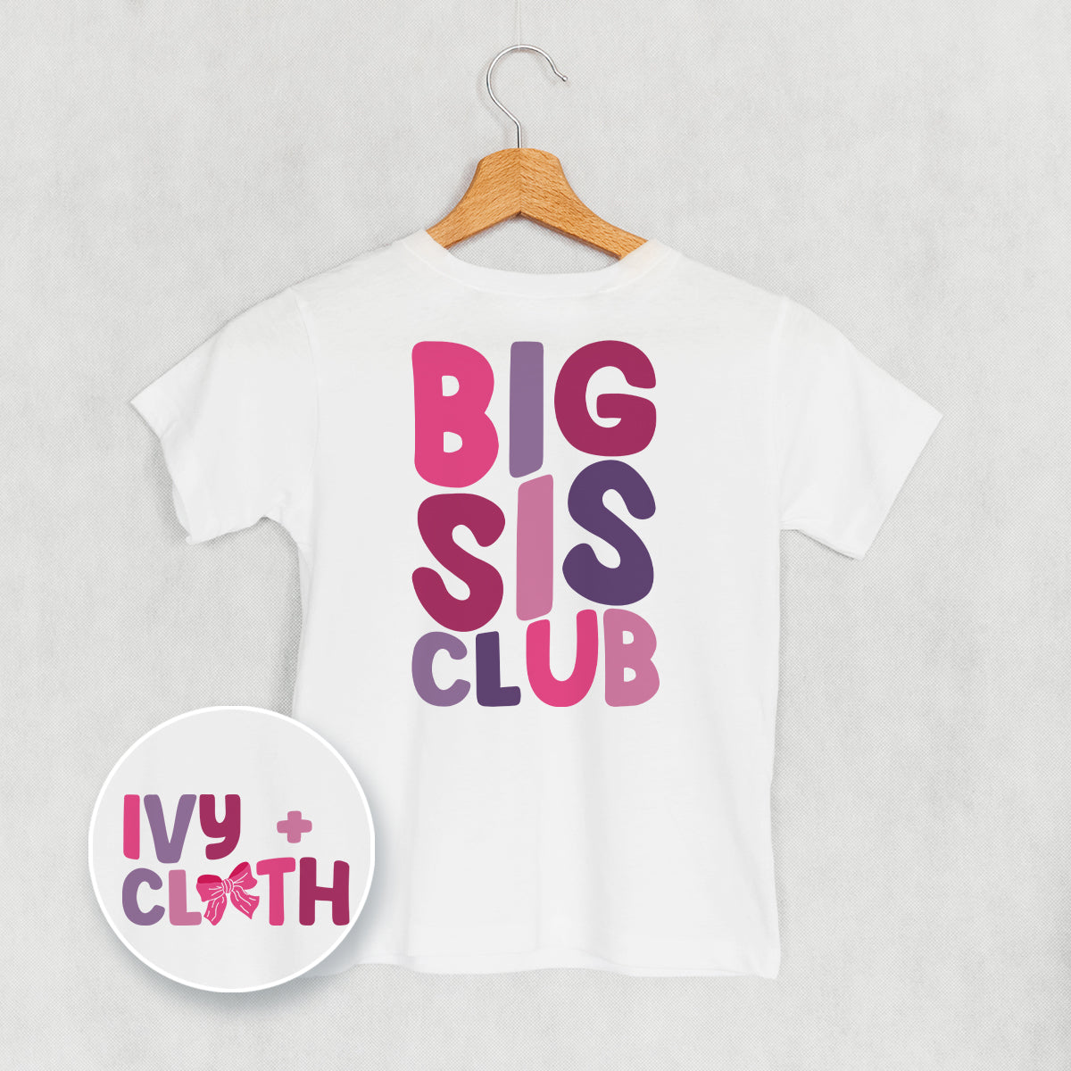 Big Sis Club (Kids Back Print) T-Shirts, Hoodie, Sweatshirt | WearSparks.com (Image 5)