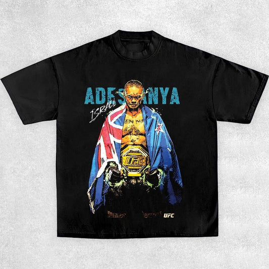 ISRAEL ADESANYA NEW 2024 TEE Boxing T-shirt, UFC Shirt, Boxer Shirt, MMA Shirt, Sports Shirt, Boxing Merch, Workout Outfits, Vintage Boxing Gear, Gym Outfit