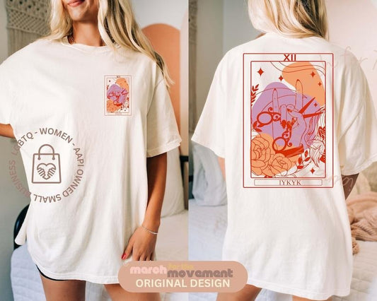 IYKYK Lesbian Sapphic Tarot Card Colors sweatshirt, Vintage Lesbian Tshirt, Cool Queer Shirt, March for the Movement  T-shirt, sweater and Hoodie