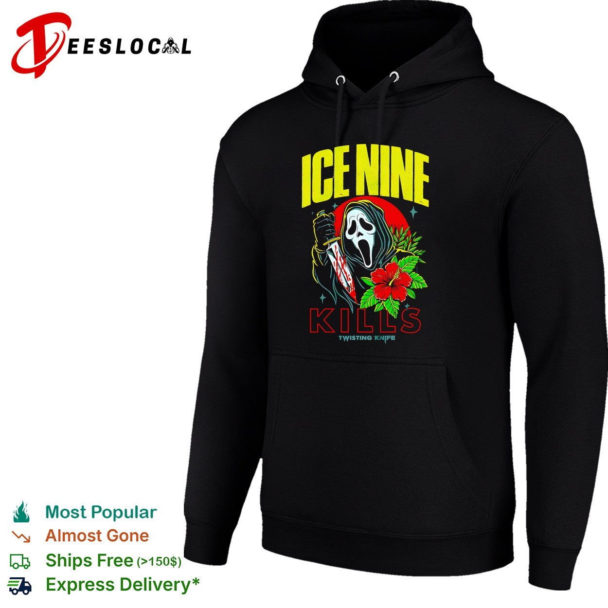 Ice Nine Kills Summer Of Silence 2026 Collection Ghostface Twisting Knife shirt