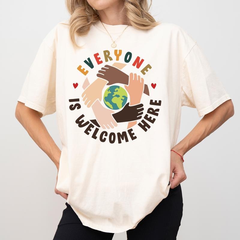Idaho Teacher Comfort Colors Shirt, Everyone Is Welcome Here T-shirt, In This Room Everyone Is Welcome Graphic Tee, Support Idaho Teacher Clothing