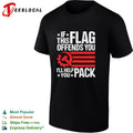 If this flag offends you I’ll help you pack flag mashup shirt