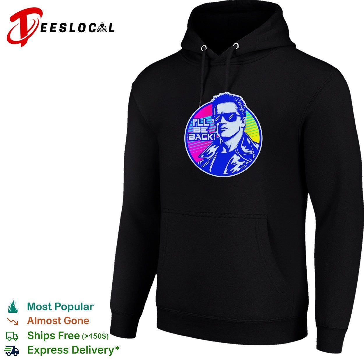 I’ll be back Terminator retro portrait shirt