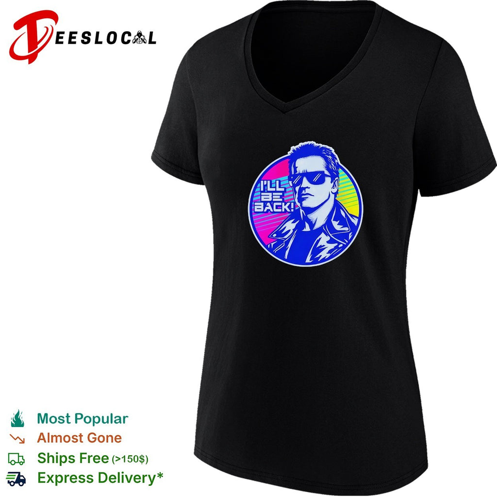 I’ll be back Terminator retro portrait shirt