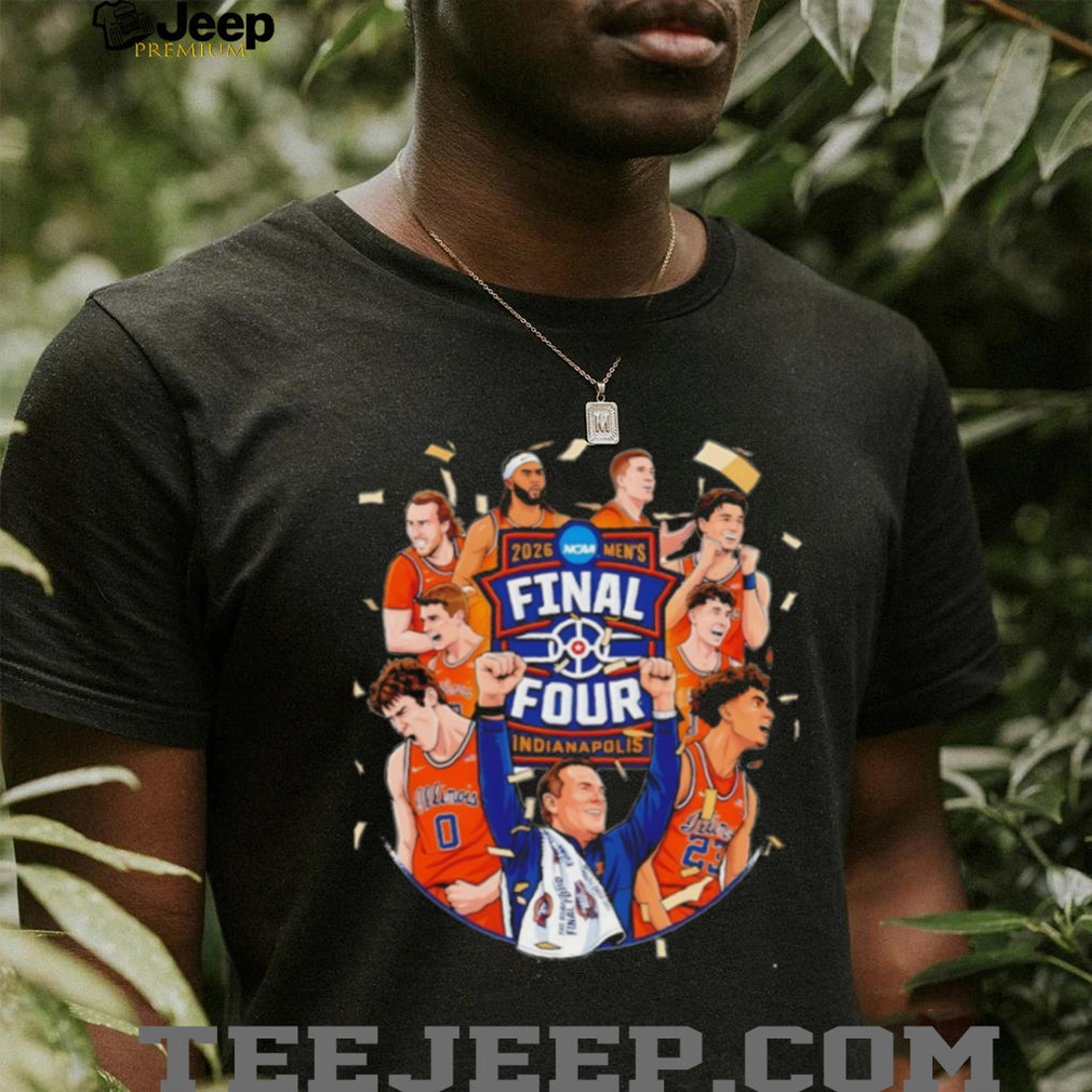 Illinois Basketball 2026 Final Four Celebration Graphic T Shirt