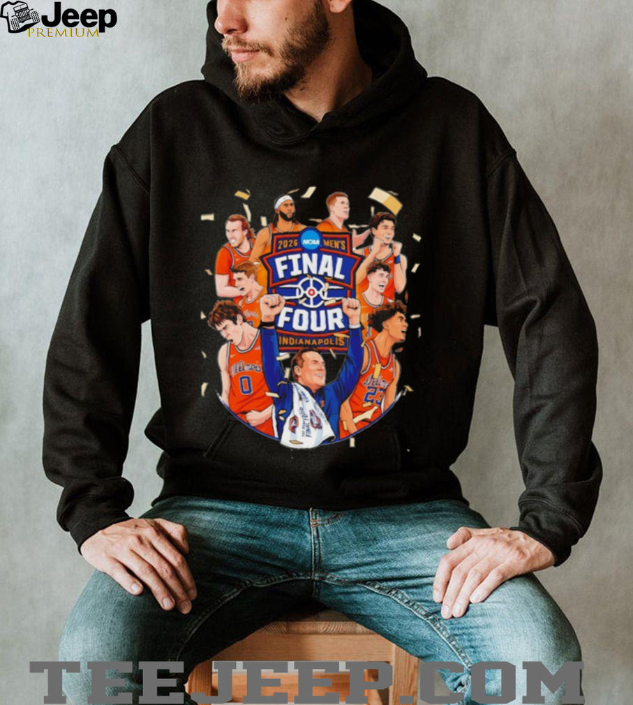Illinois Basketball 2026 Final Four Celebration Graphic T Shirt