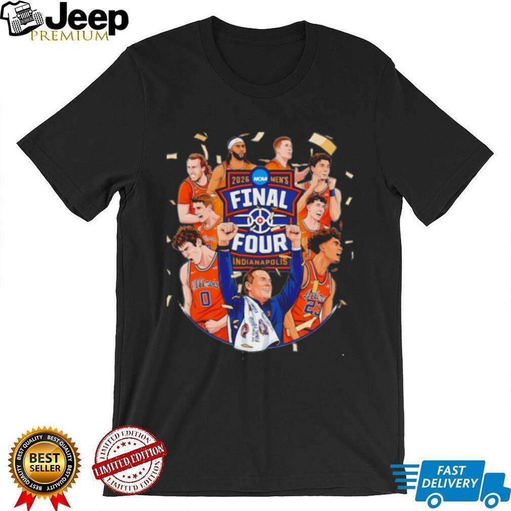 Illinois Basketball 2026 Final Four Celebration Graphic T Shirt