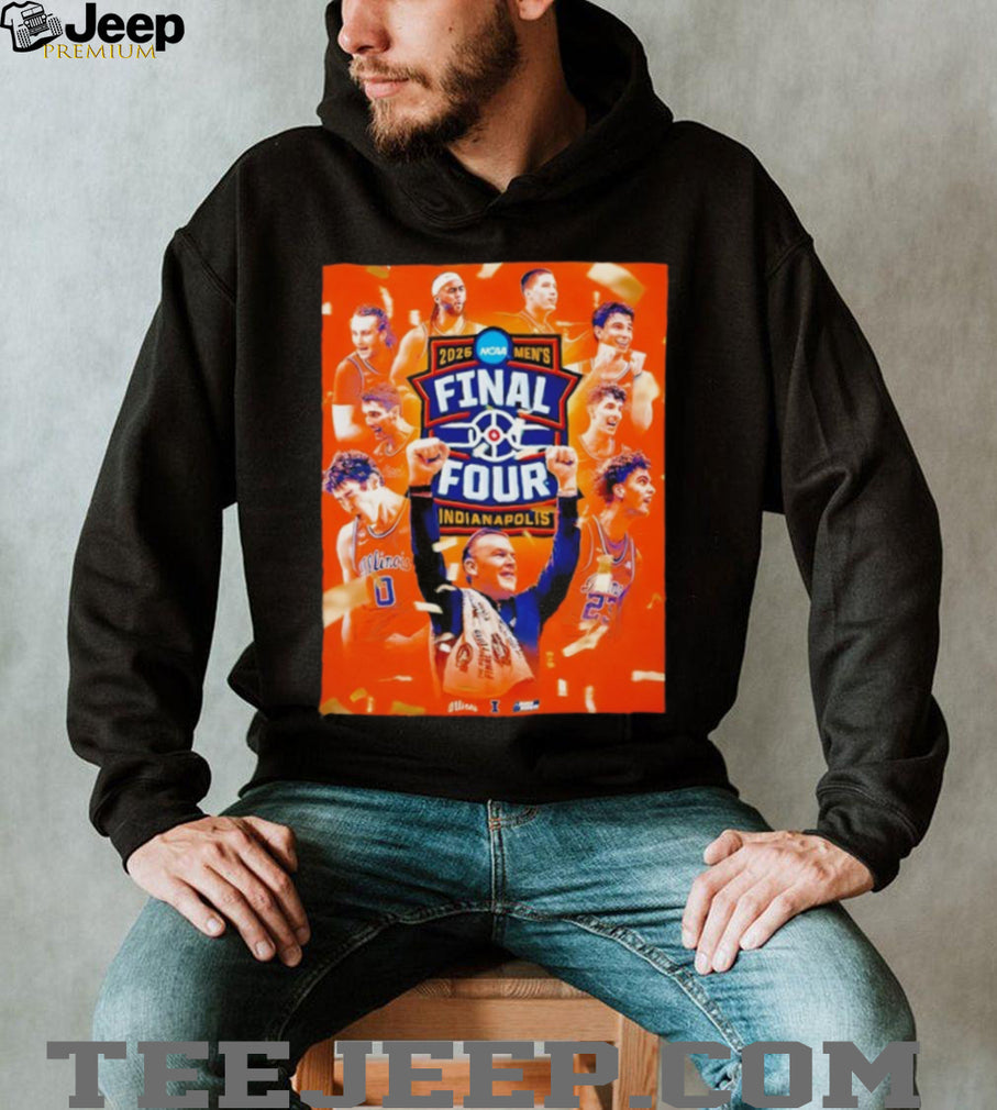 Illinois Fighting Illini 2026 NCAA Men’s Final Four Indianapolis Team T Shirt