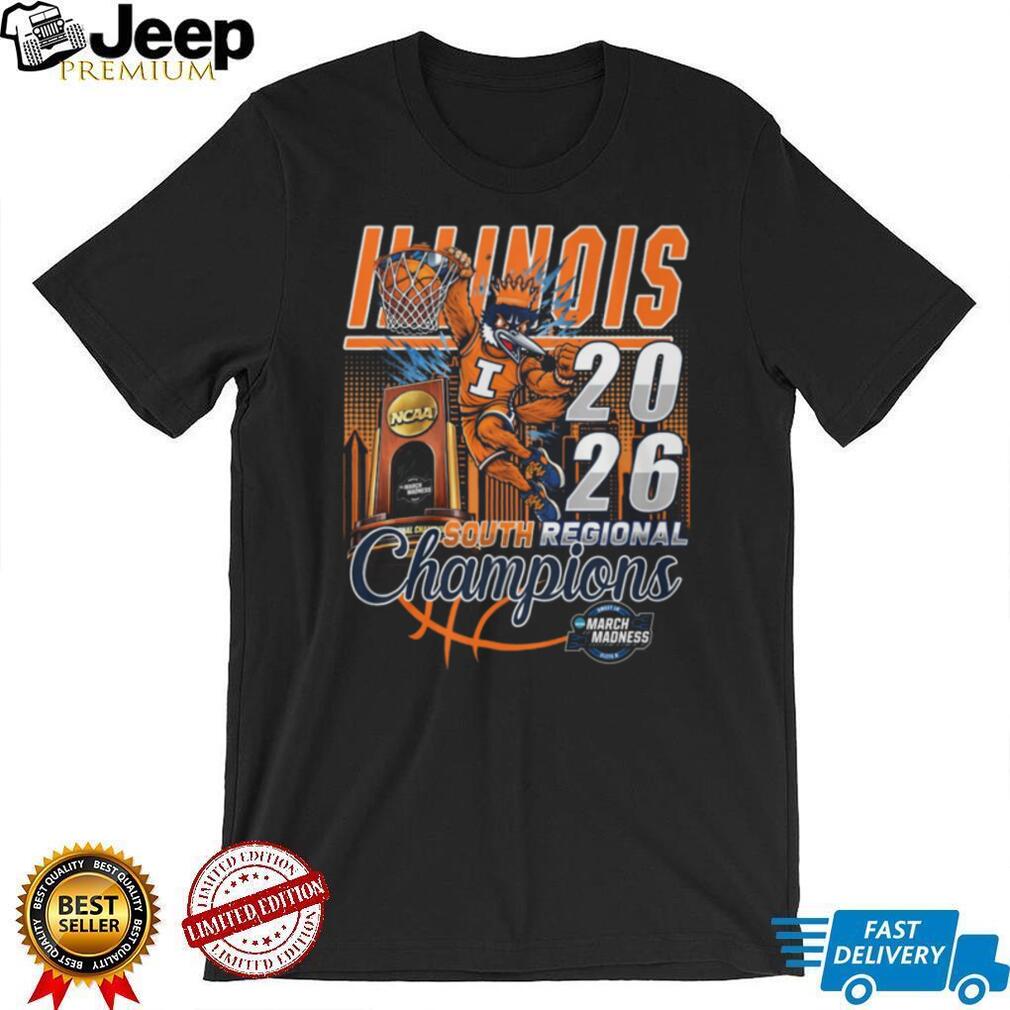 Illinois Fighting Illini 2026 South Regional Champions March Madness T Shirt